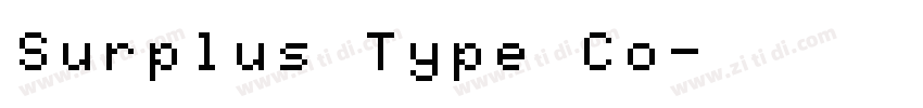 Surplus Type Co字体转换